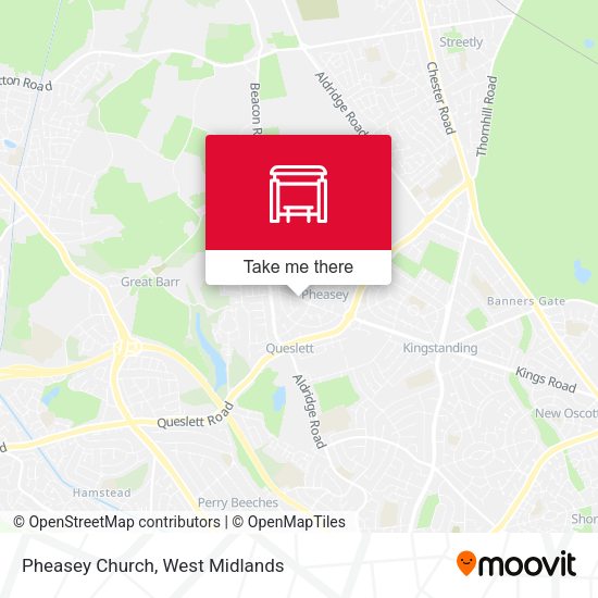 Pheasey Church map