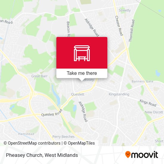 Pheasey Church map