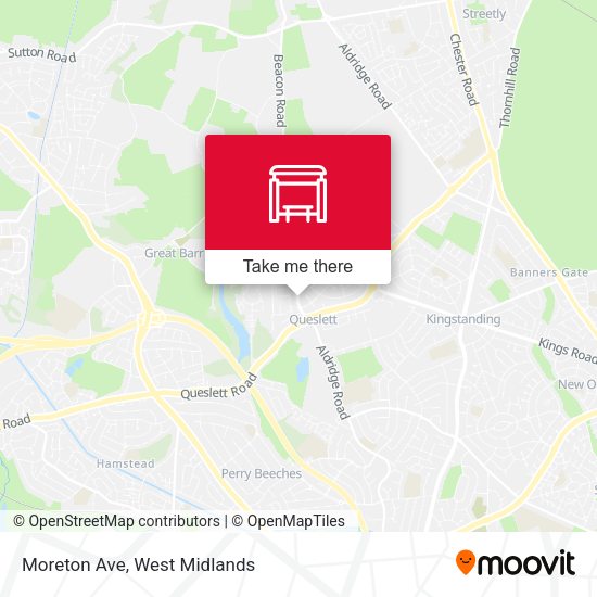 Moreton Ave map