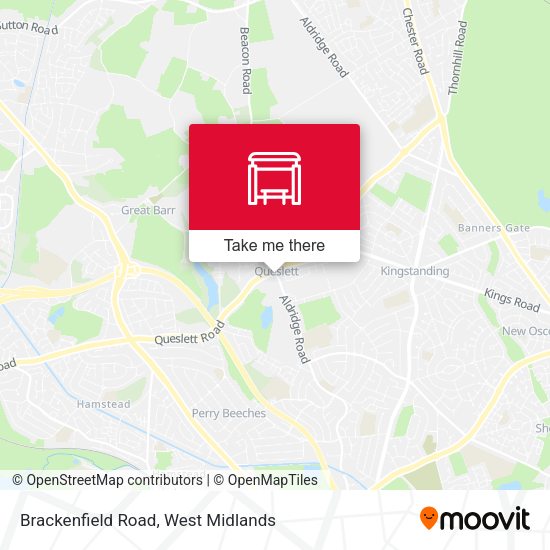 Brackenfield Road map