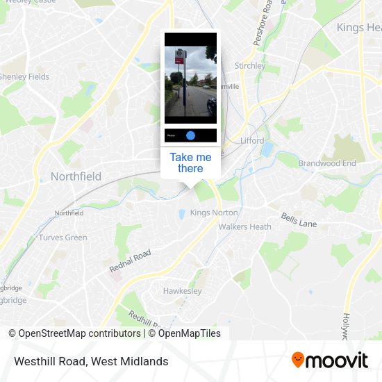 Westhill Road map