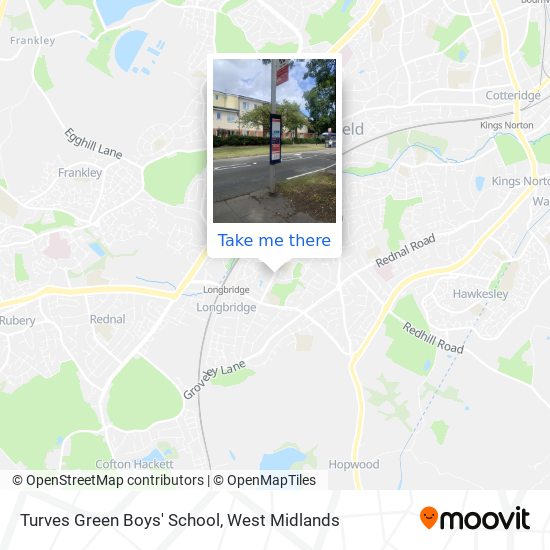 Turves Green Boys' School map