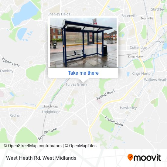 West Heath Rd map