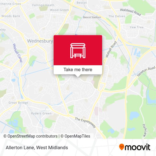 Allerton Lane map