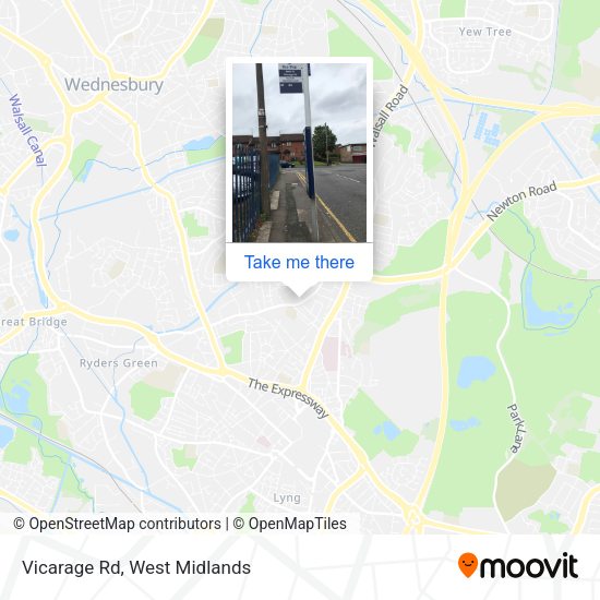 Vicarage Rd map