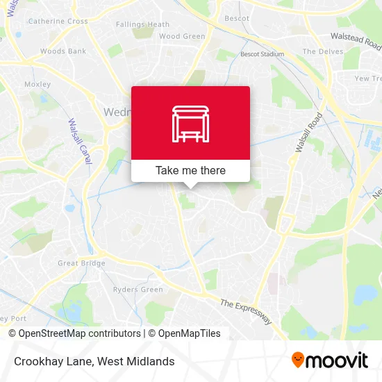 Crookhay Lane map