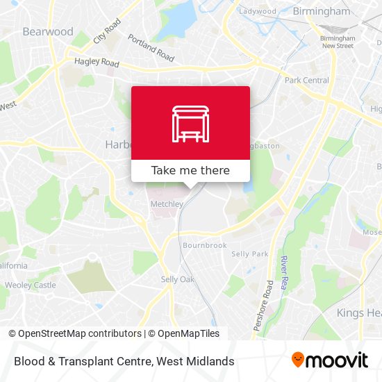 Blood & Transplant Centre map