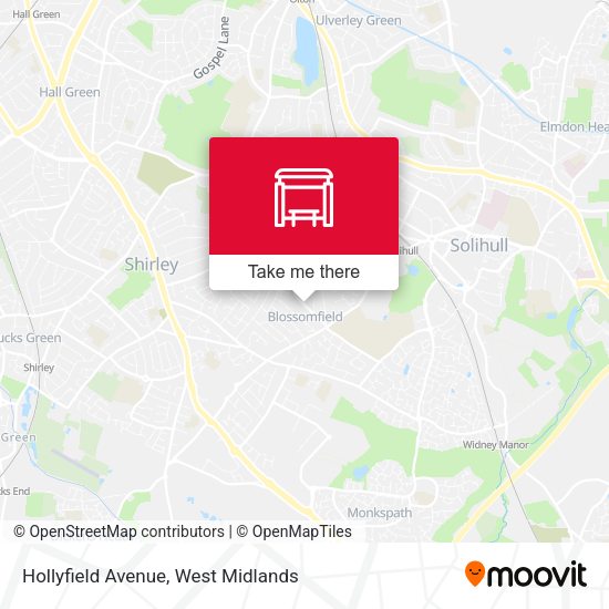 Hollyfield Avenue map