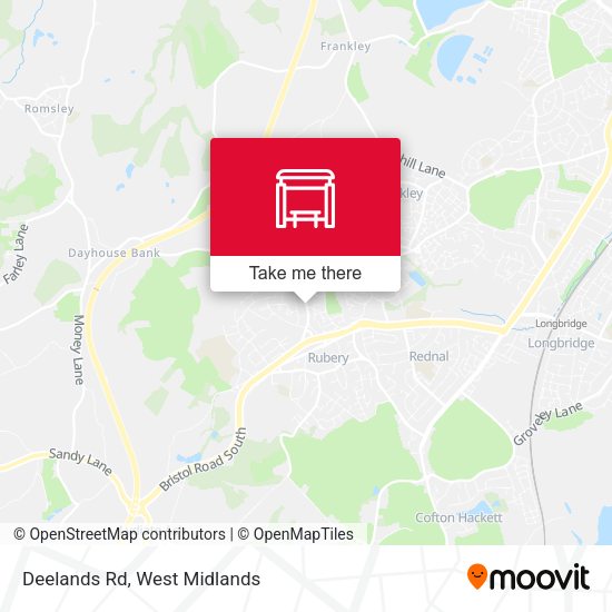 Deelands Rd map