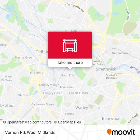 Vernon Rd map