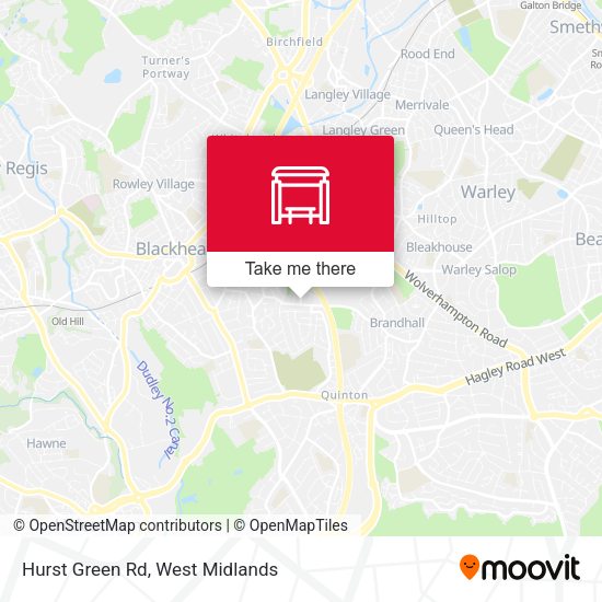 Hurst Green Rd map