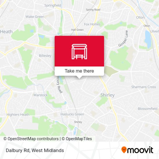 Dalbury Rd map