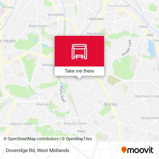 Doveridge Rd map