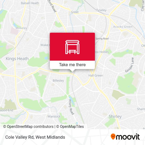 Cole Valley Rd map