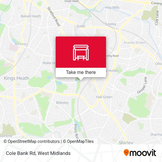 Cole Bank Rd map
