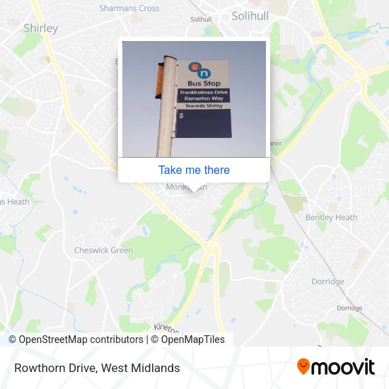 Rowthorn Drive map