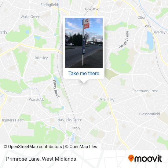 Primrose Lane map