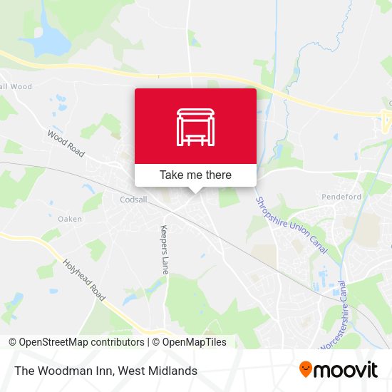 The Woodman Inn map