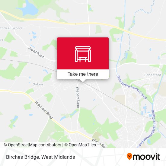 Birches Bridge map