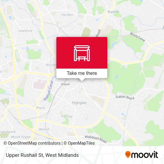Upper Rushall St map