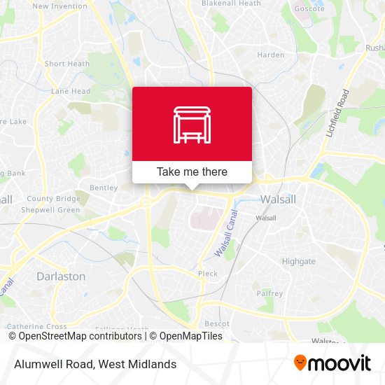 Alumwell Road map