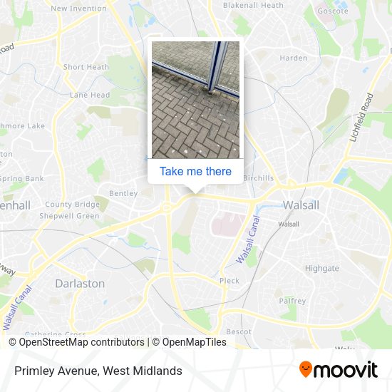 Primley Avenue map