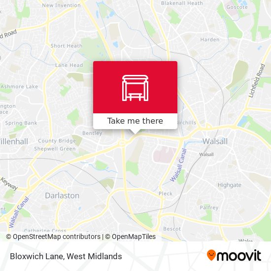 Bloxwich Lane map