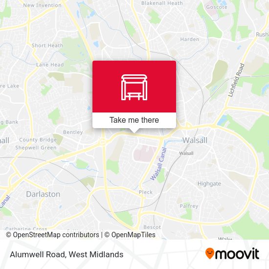 Alumwell Road map