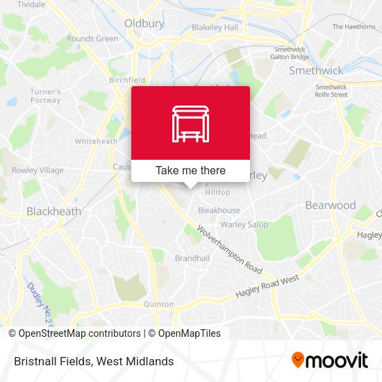 Bristnall Fields map