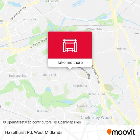 Hazelhurst Rd map