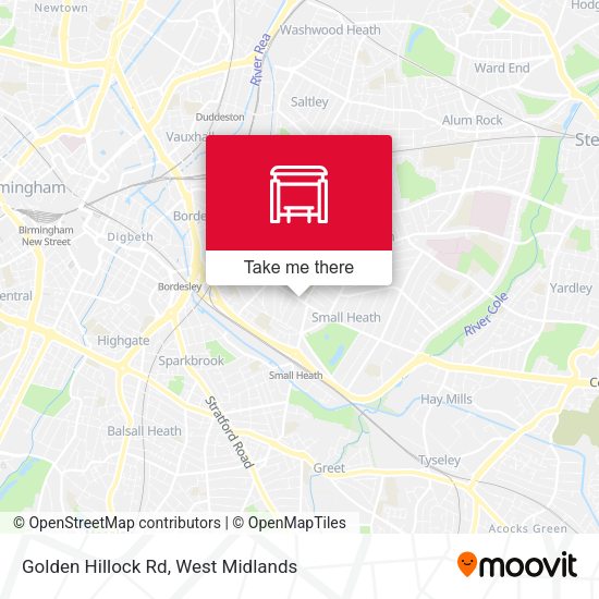Golden Hillock Rd map