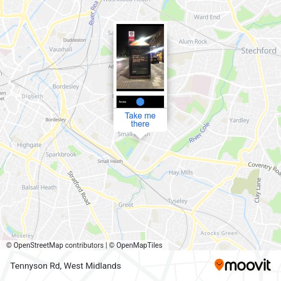 Tennyson Rd map
