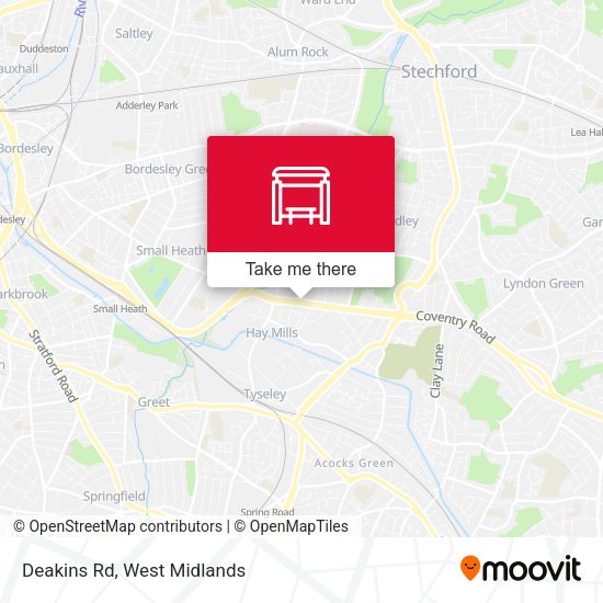 Deakins Rd map