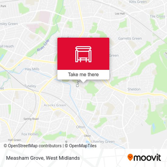 Measham Grove map