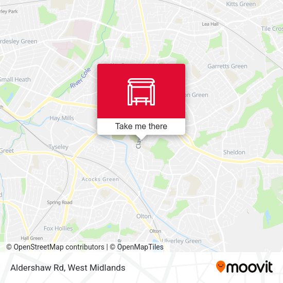 Aldershaw Rd map