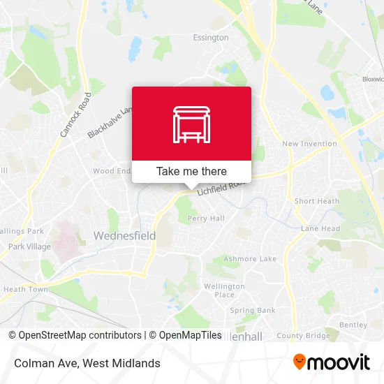 Colman Ave map