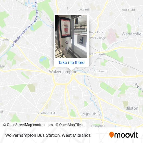 Wolverhampton Bus Station map