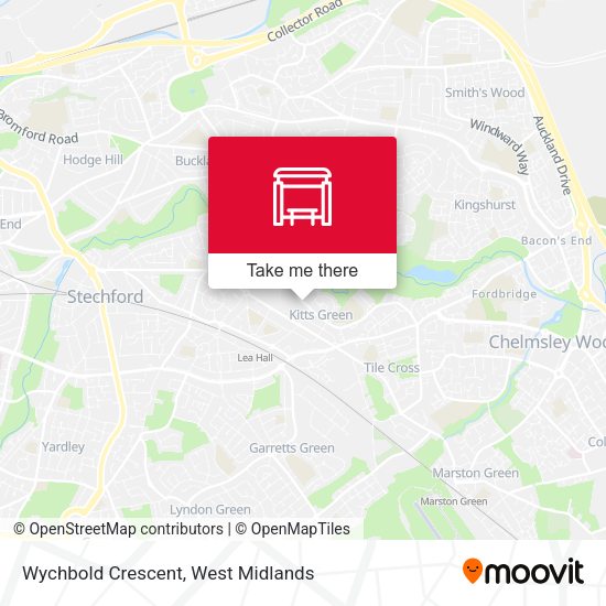 Wychbold Crescent map