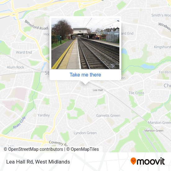 Lea Hall Rd map