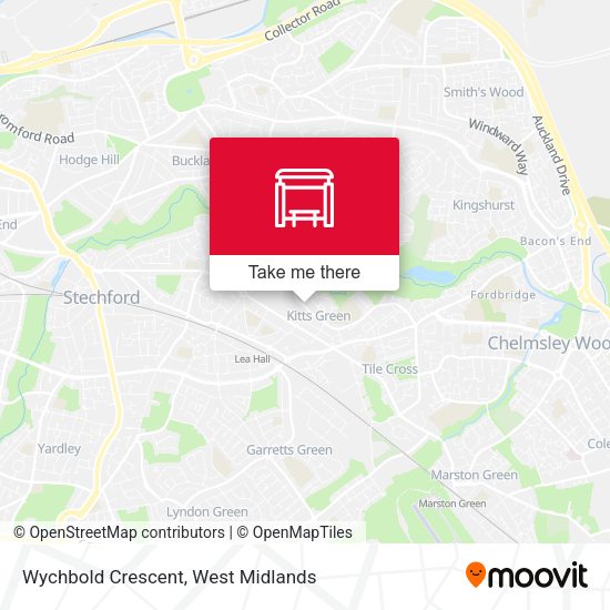 Wychbold Crescent map