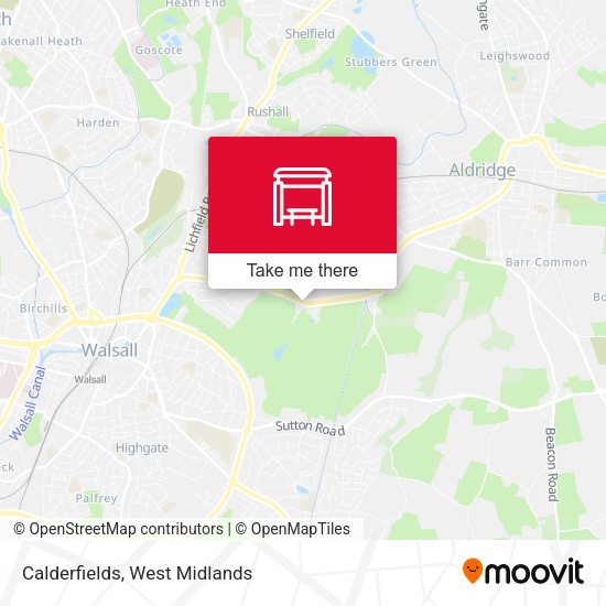 Calderfields map