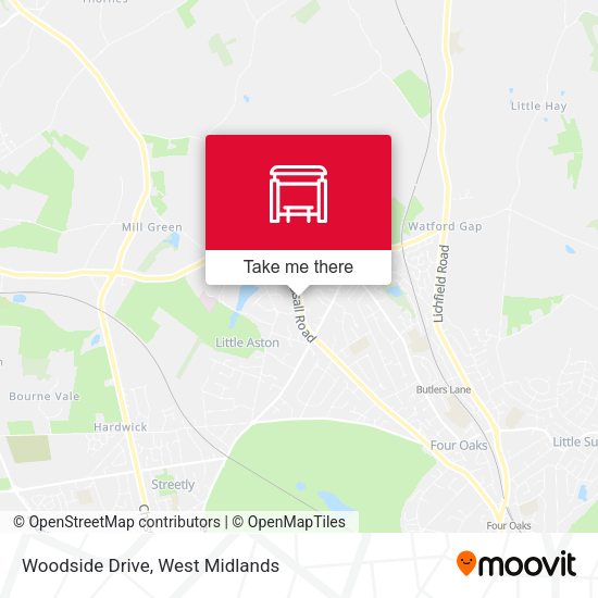 Woodside Drive map