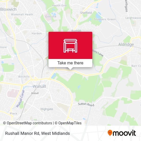 Rushall Manor Rd map