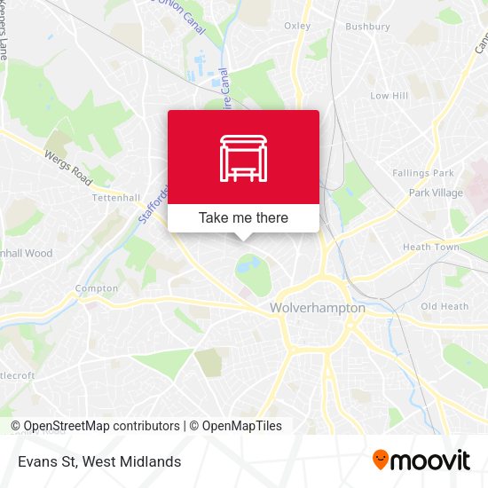 Evans St map