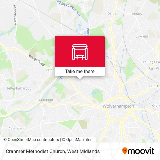 Cranmer Methodist Church map