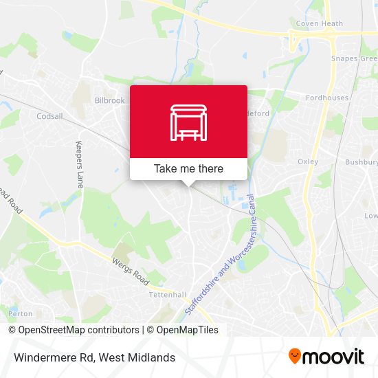Windermere Rd map