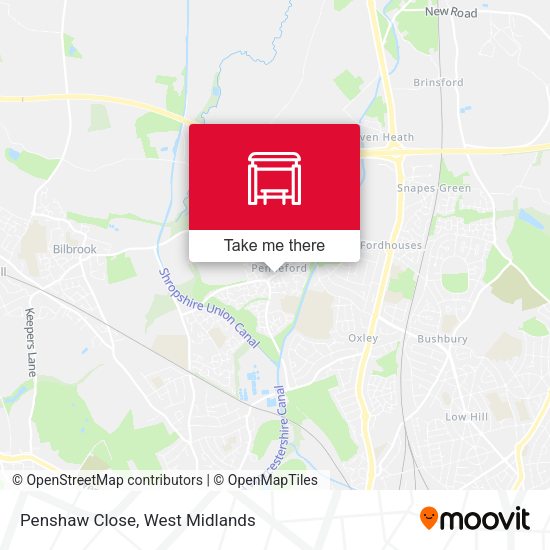 Penshaw Close map