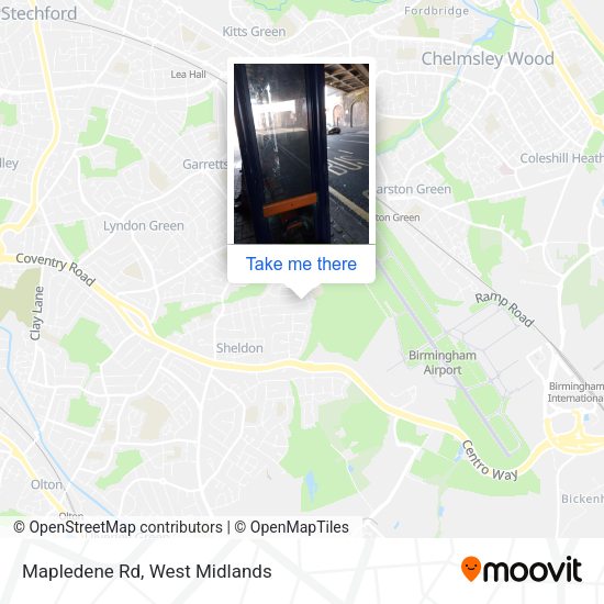 Mapledene Rd map