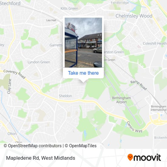 Mapledene Rd map