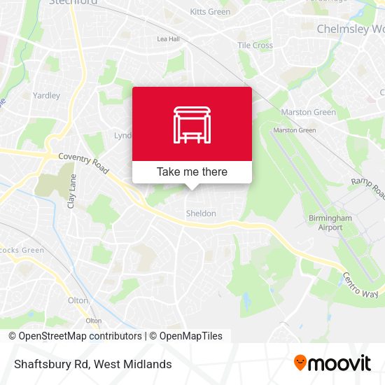 Shaftsbury Rd map